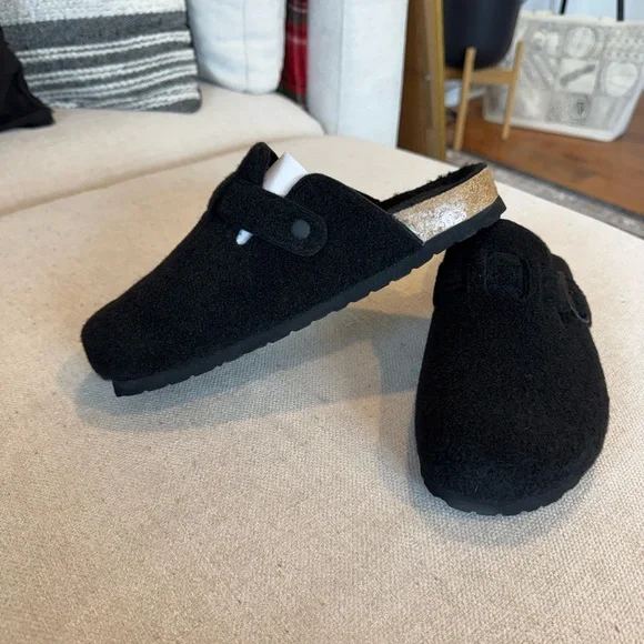 Cushionaire Hana Cork Footbed Clog Wools, Black, Sz 8.5, NWB - Picture 7 of 10